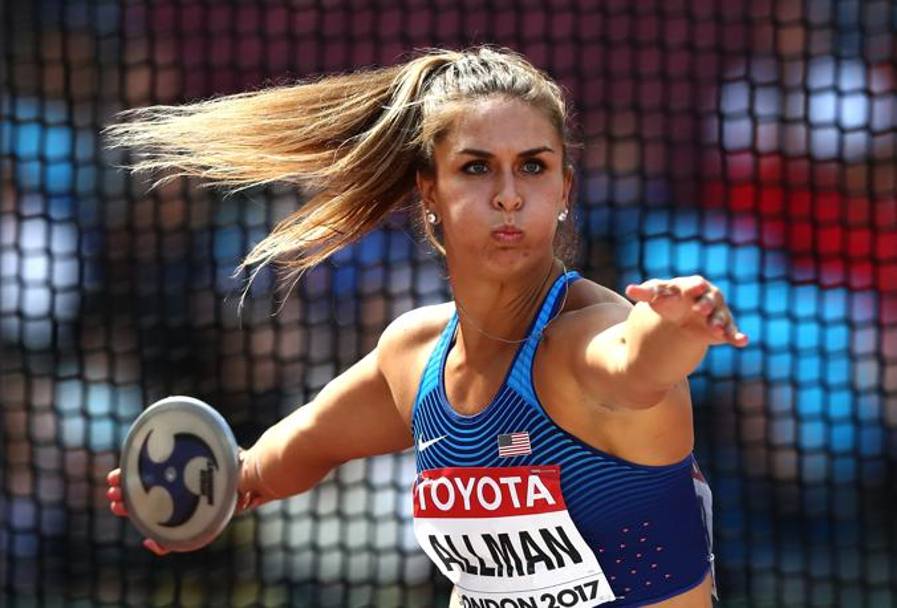 Mondiali di atletica a Londra: la statunitense Valarie Allman (Getty Images)